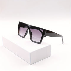 Large Gradient Shield Sunglasses UV400 for Outdoor Travel
