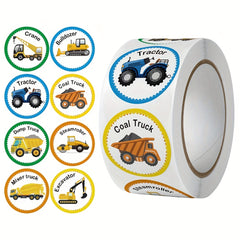 500pcs Cartoon Vehicle Stickers Funny Self-adhesive DIY Craft Decoration