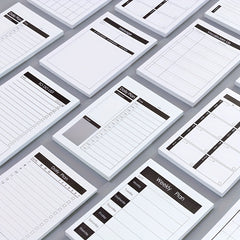 50 Sheets Message Worker Tear Words Book Learning Plan Schedule Memo List