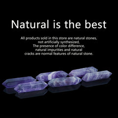 Amethyst Healing Crystal Cubes Set - Natural Tumbled Wand for Reiki Balance
