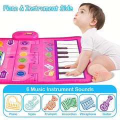2 in 1 Baby Piano Keyboard & Drum Floor Mat