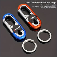 1pc Car Accessories Key Chain Metal Key Ring Men's Waist Hanging Key Pendant