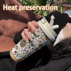 530ML Star Sun Face Coffee Mug Thermal Insulation Dual Drinking Mug for Students