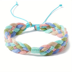Gradient Braided Friendship Bracelet Summer Beach Ornament