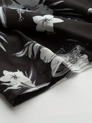 Men's Flower Print Casual Shirt Short Sleeve