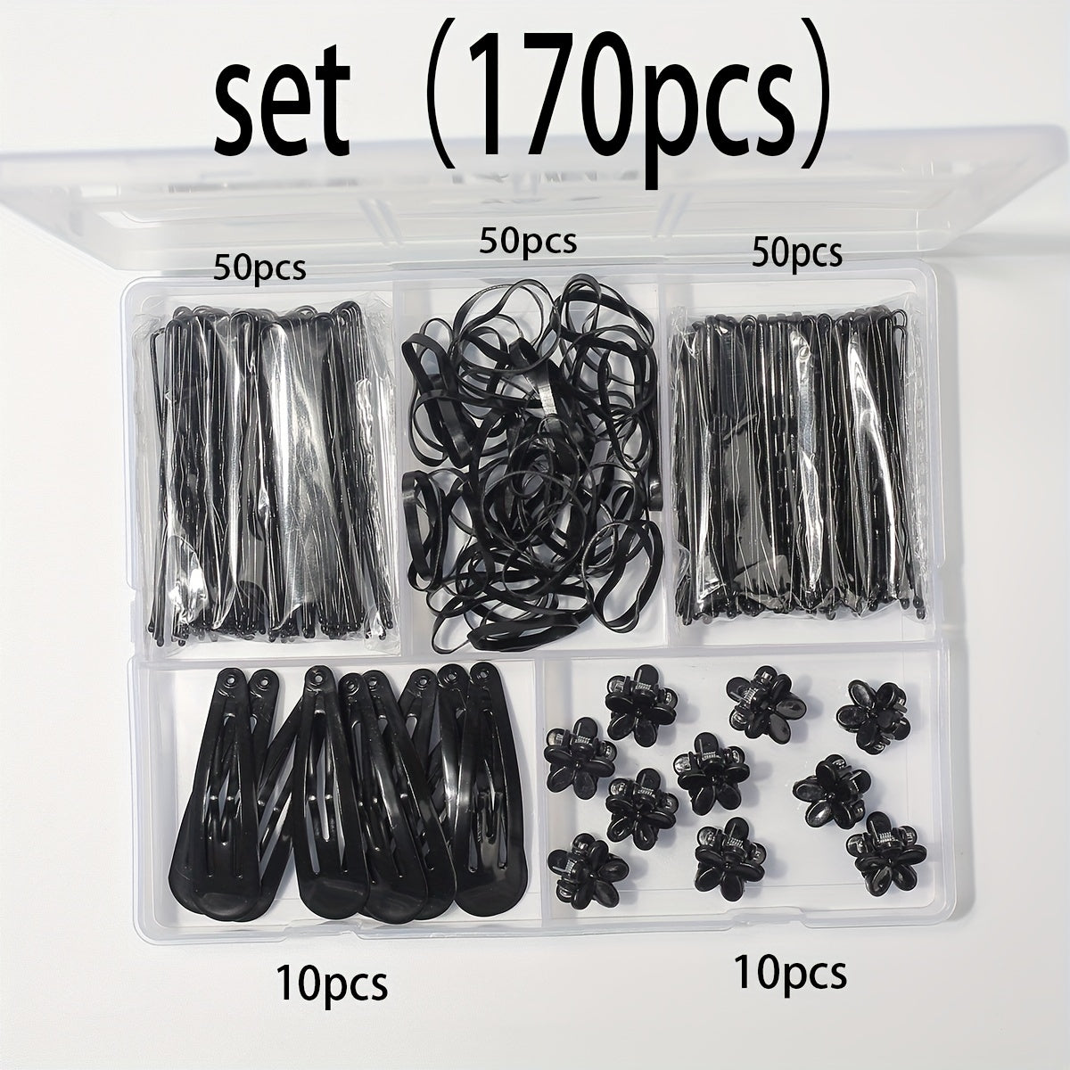 Hair Accessories Set Hair Clips Hair Rings Hair Claws Styling Tools Bands