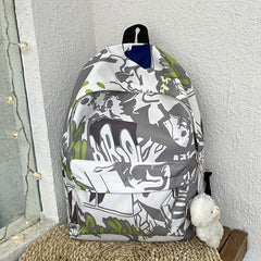 Graffiti Style Backpack for Outdoor Travel