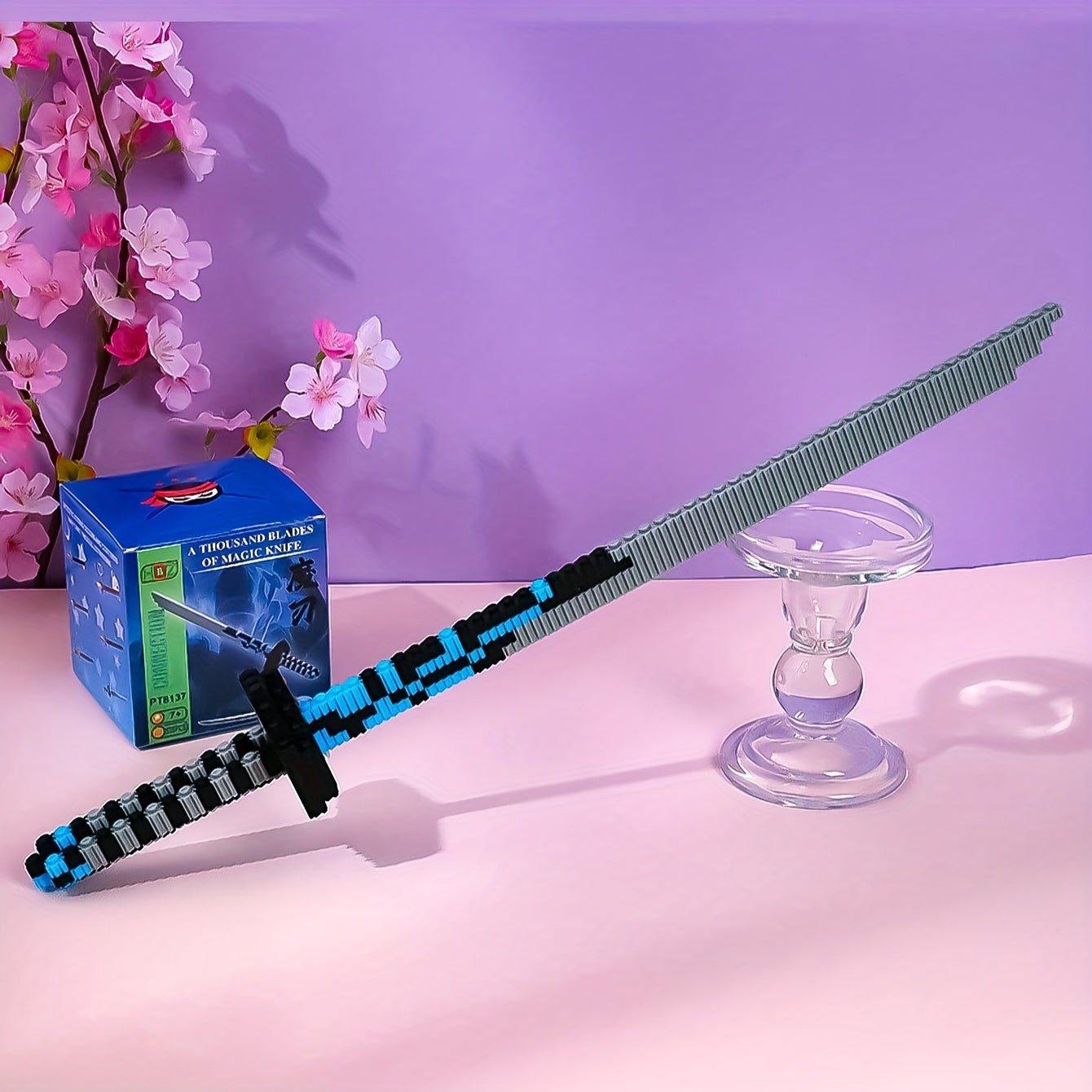Building Blocks Sheath Sword Holder Model Anime Educational Toys