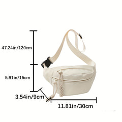 Streetwear Casual Chest Bag Nylon Foldable Fanny Pack