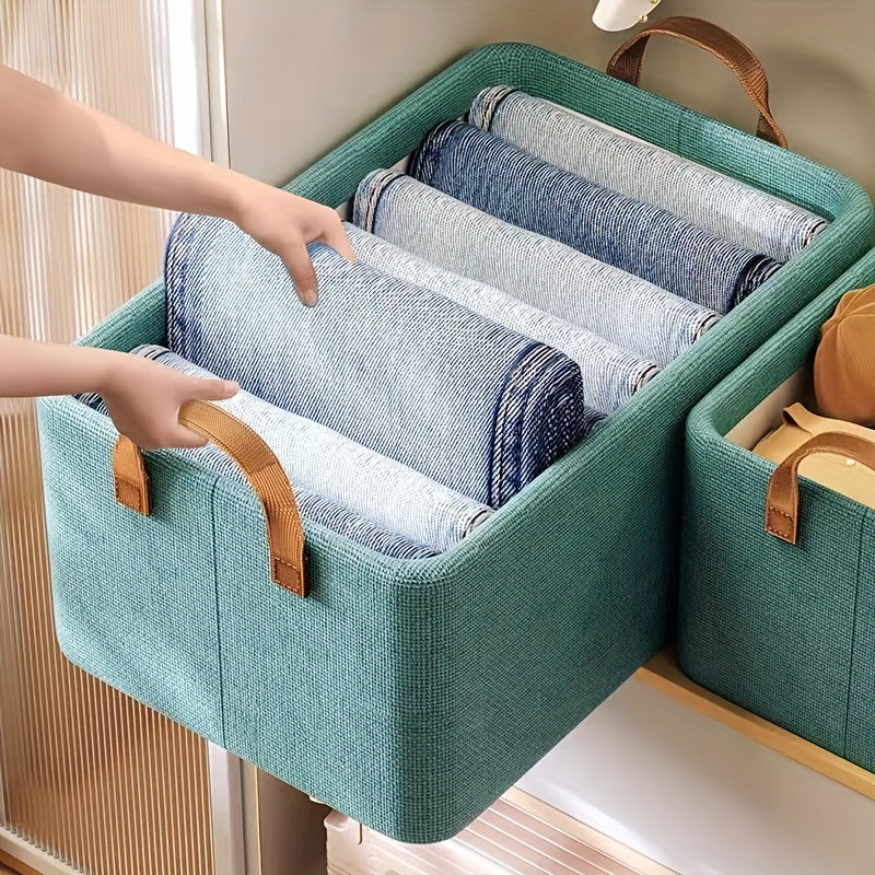 1PC Foldable Storage Box Large Capacity Clothes Trousers Storage Basket