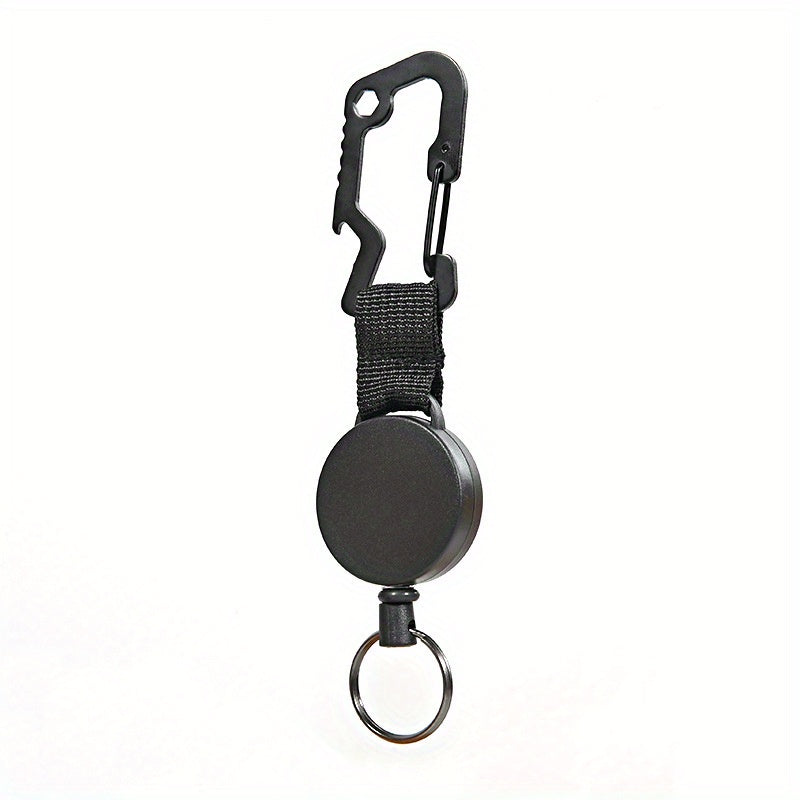 Retractable Keychain High Elastic Wire Rope Quick Hanging Buckle Anti Loss