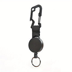 Retractable Keychain High Elastic Wire Rope Quick Hanging Buckle Anti Loss