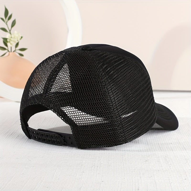 Casual Fire Truck Mesh Stitching Cap Sun Protection