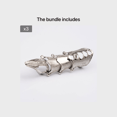 Y2K Punk Style Full Finger Claw Ring for Halloween Cosplay