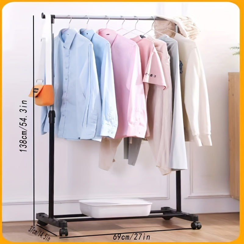 Coat Rack Shoes & Hats Floor Shelf Bedroom Storage