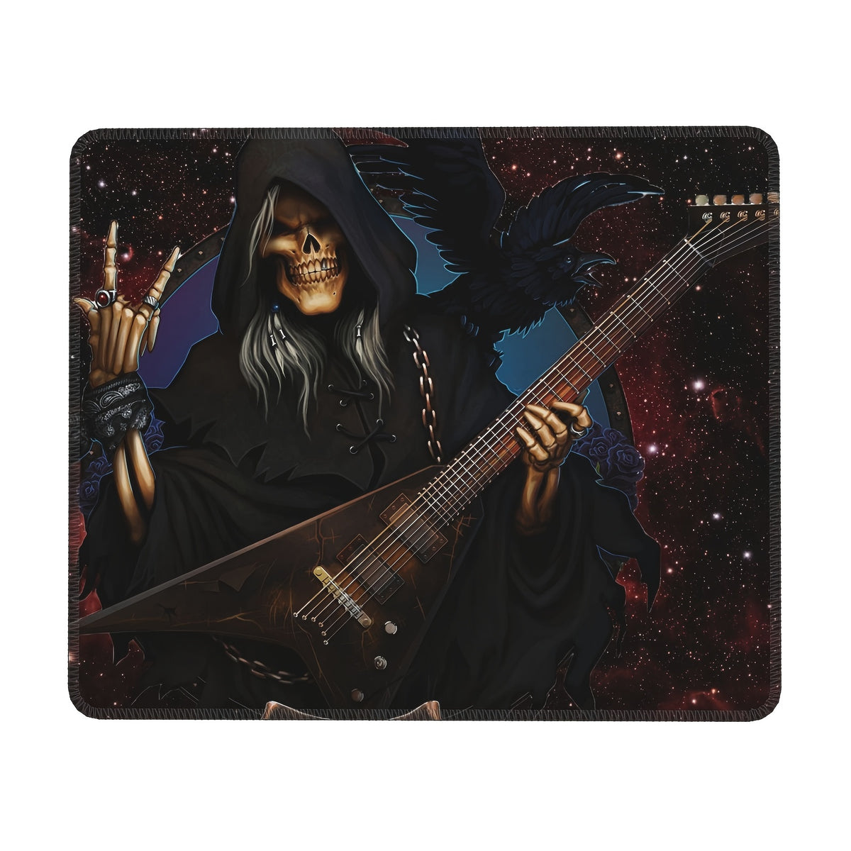Death Piano Pattern Square Mouse Pad for Home Office Games