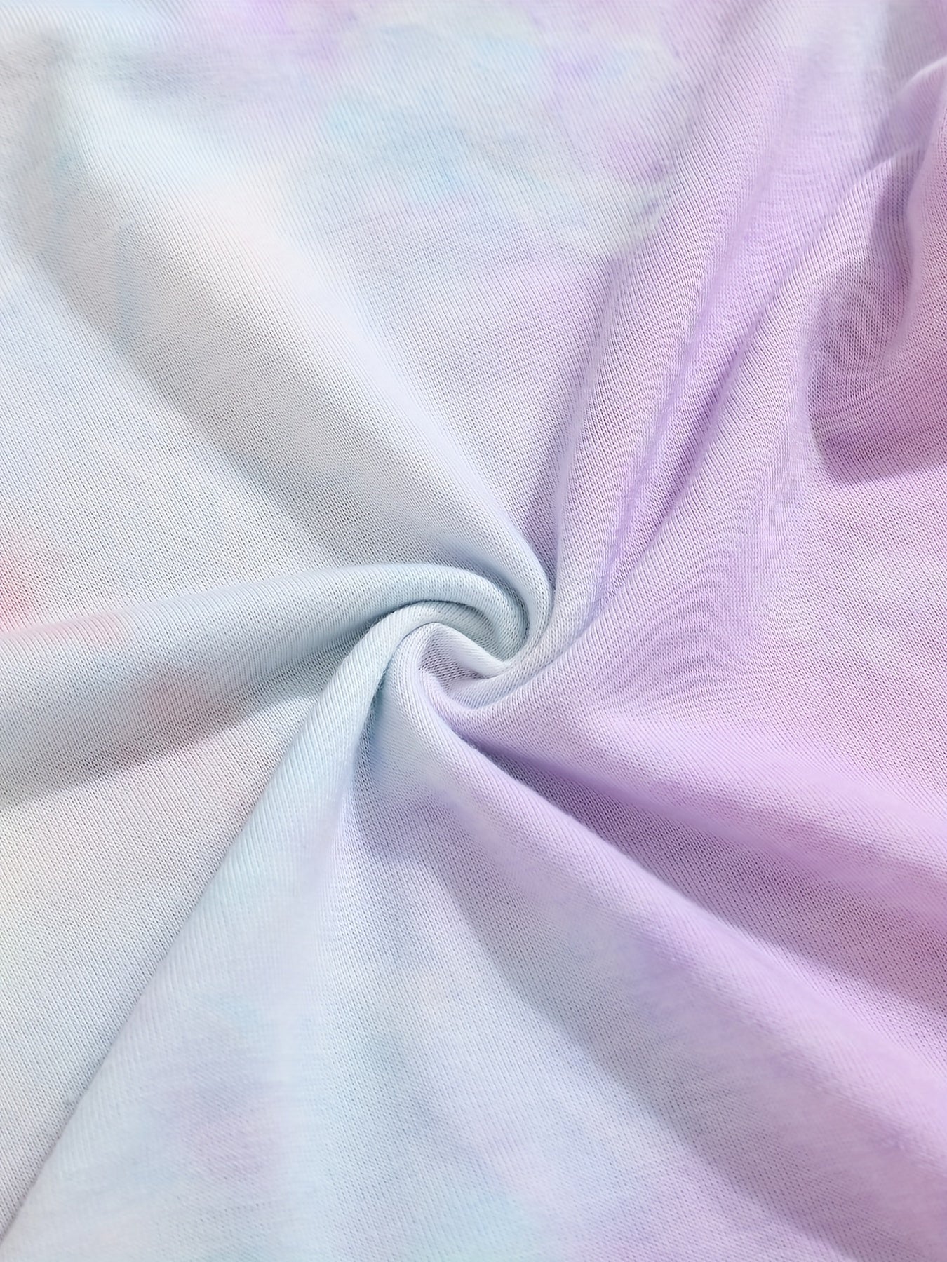 Kitty & Tie Dye Tee for Toddler Girls Short Sleeve Crewneck Summer Top