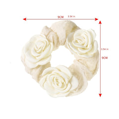 Fabric Rose Scrunchie Hair Tie Hair Accessories Hair Scrunchie Head Tie