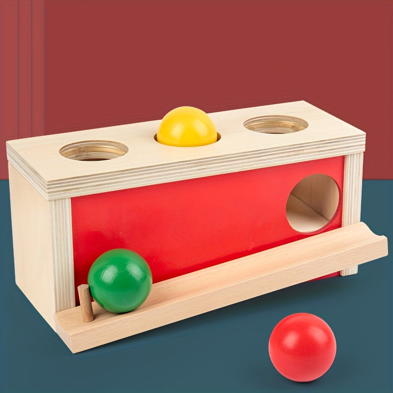 Montessori Wooden Press Ball Table Toy for Toddlers