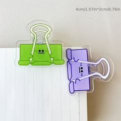 Colorful Cartoon Acrylic File Folder Office Stationery pp Folder