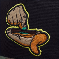 Hands Embroidered Snapback Hat Hip Hop Unisex Baseball Cap