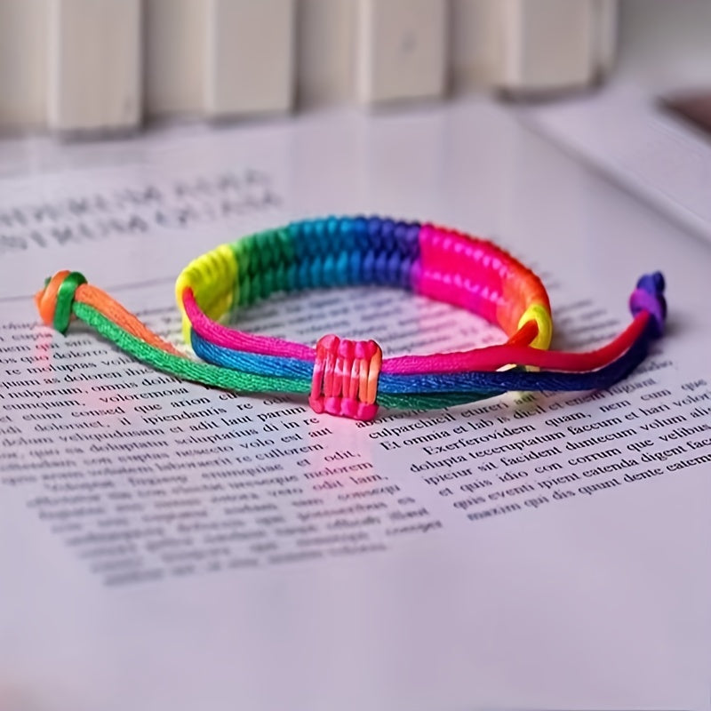 Adjustable Woven Bracelet Rope Chain Men's Women's Jewelry