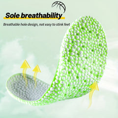 Green TPU Shock Absorption Sports Insoles Running Sneaker Pads