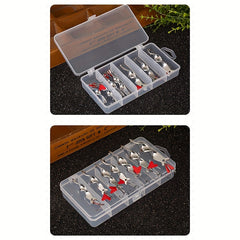 Metal Rotating Sequins Lure Jigbaits Spinner Fishing Bait With Three Hook