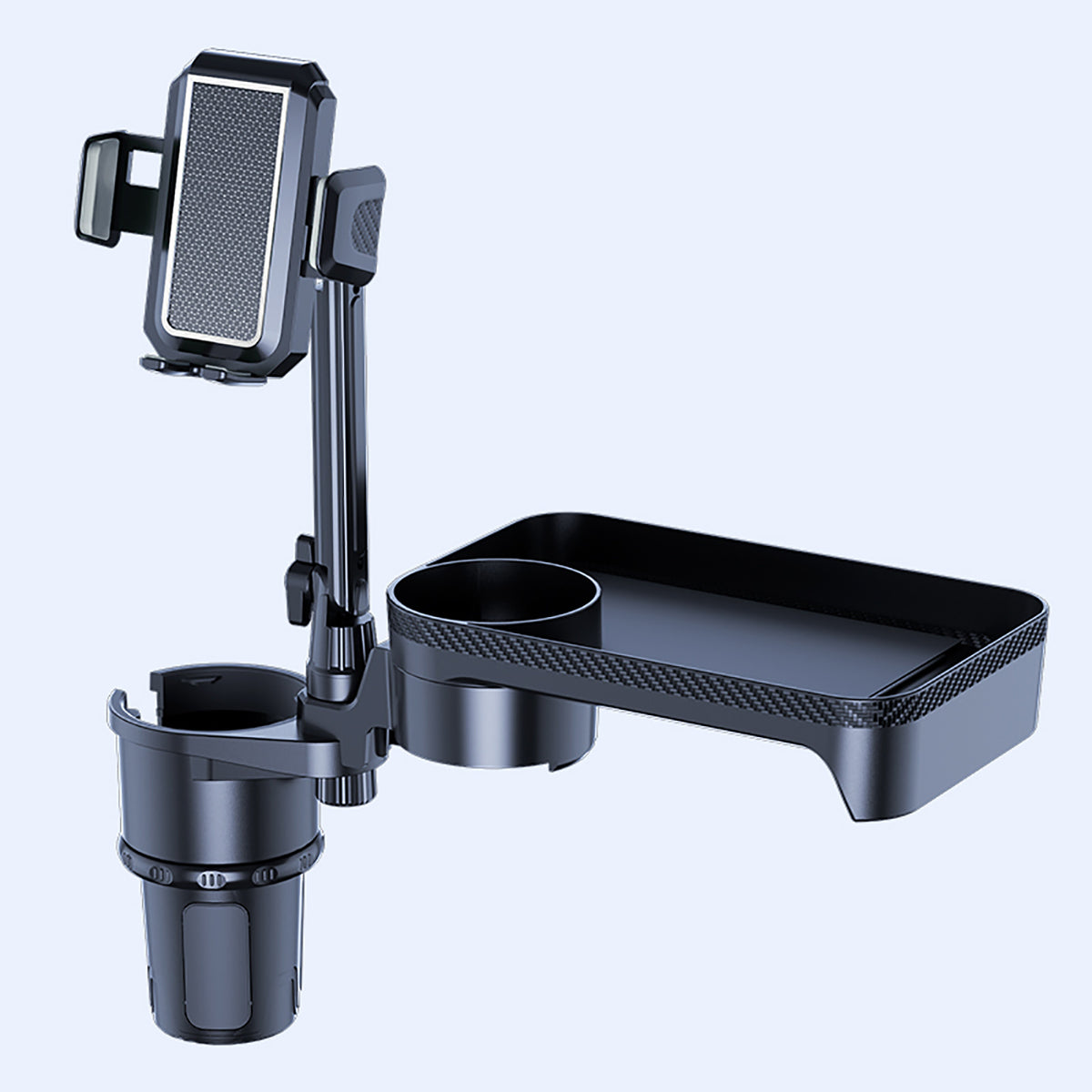 Car Cup Holder Tray & Phone Mount 3 In 1 Cup Holder Expander