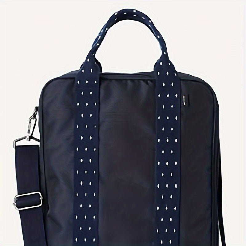 Hangable Nylon Travel Bag Large Capacity Portable Shoulder Crossbody Bag