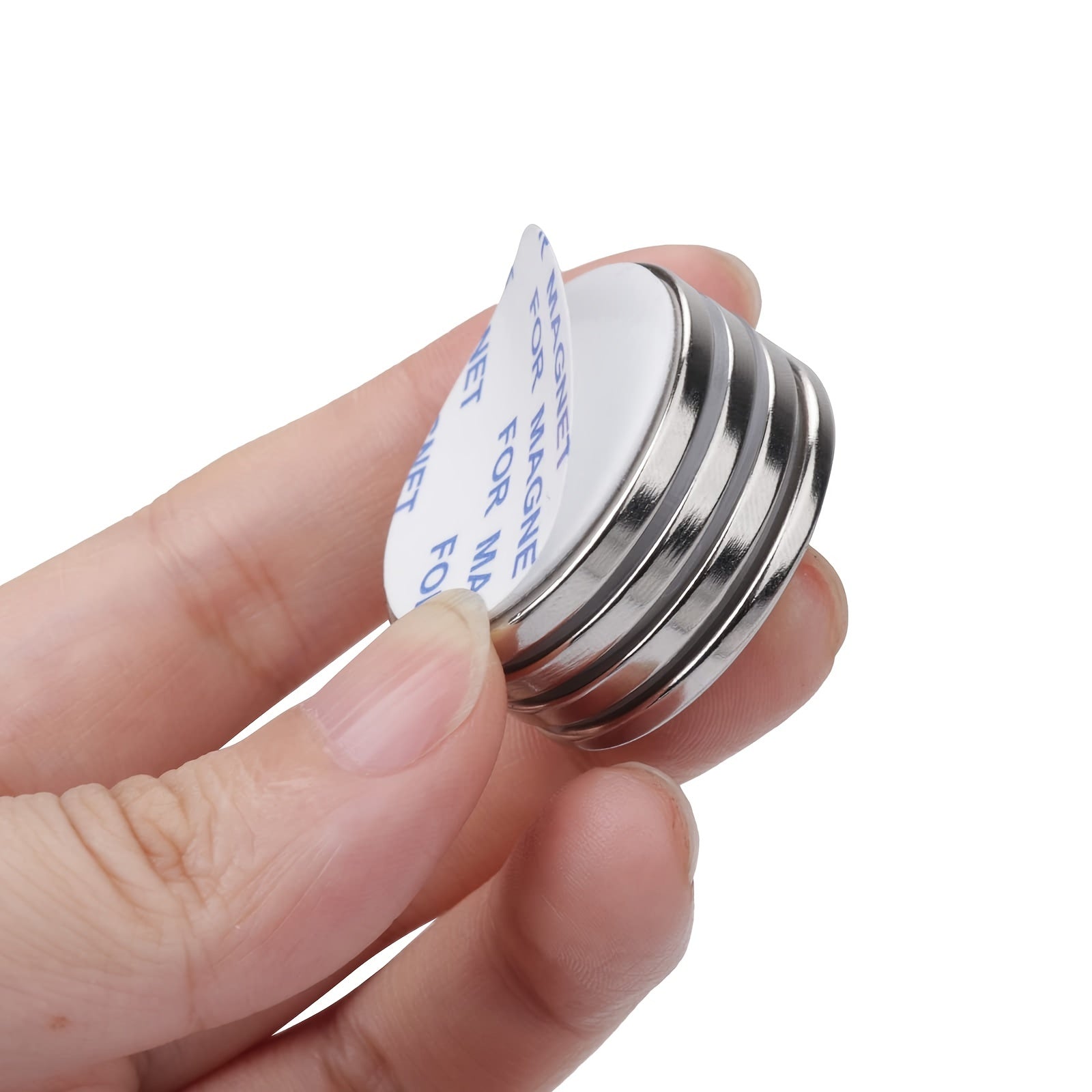 4pcs Heavy Duty Strong Rare Earth Magnets Adhesive Backing 1.26in x 1.8in