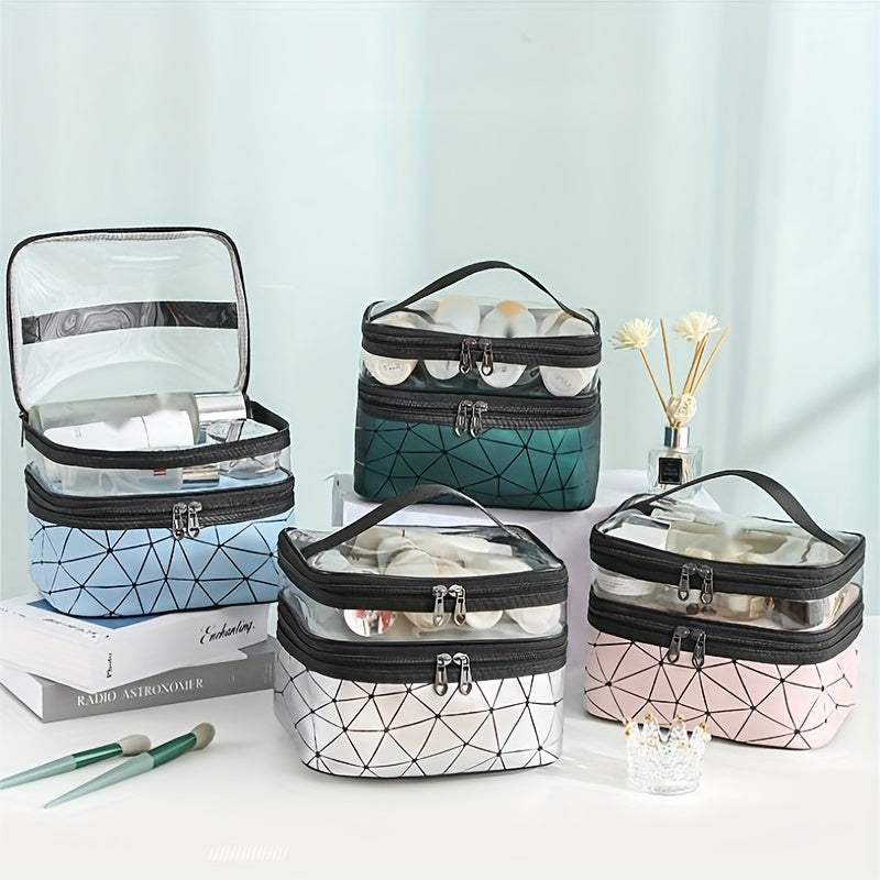 Waterproof Cosmetic Bag Travel Makeup Storage Portable Zipper Toiletry Bag