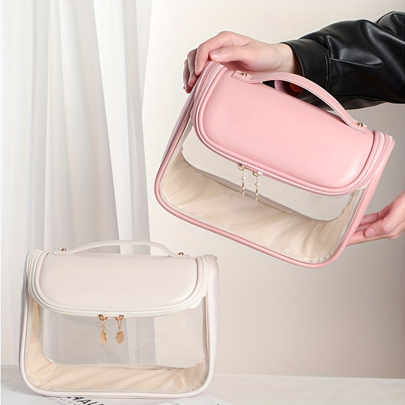 Transparent Cosmetic Bag Portable Toiletry Wash Handbag