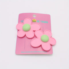 2Packs Flower Hair Clip Barrette Retro Floral Hair Clips Girls Women Kids