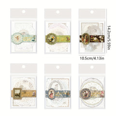 40pcs Retro European Banquet Characters Lace Scrapbooking Material Paper