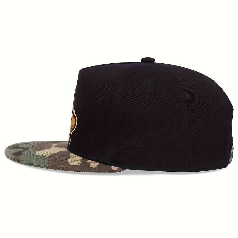 Hands Embroidered Snapback Hat Hip Hop Unisex Baseball Cap