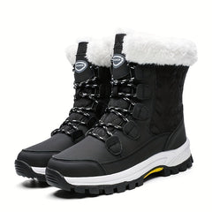 Women's Outdoor Snow Boots Warm Lace Up Platform Boots