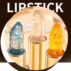 Glitter Temperature Changing Lip Balm Golden Foil Tinted Lipstick