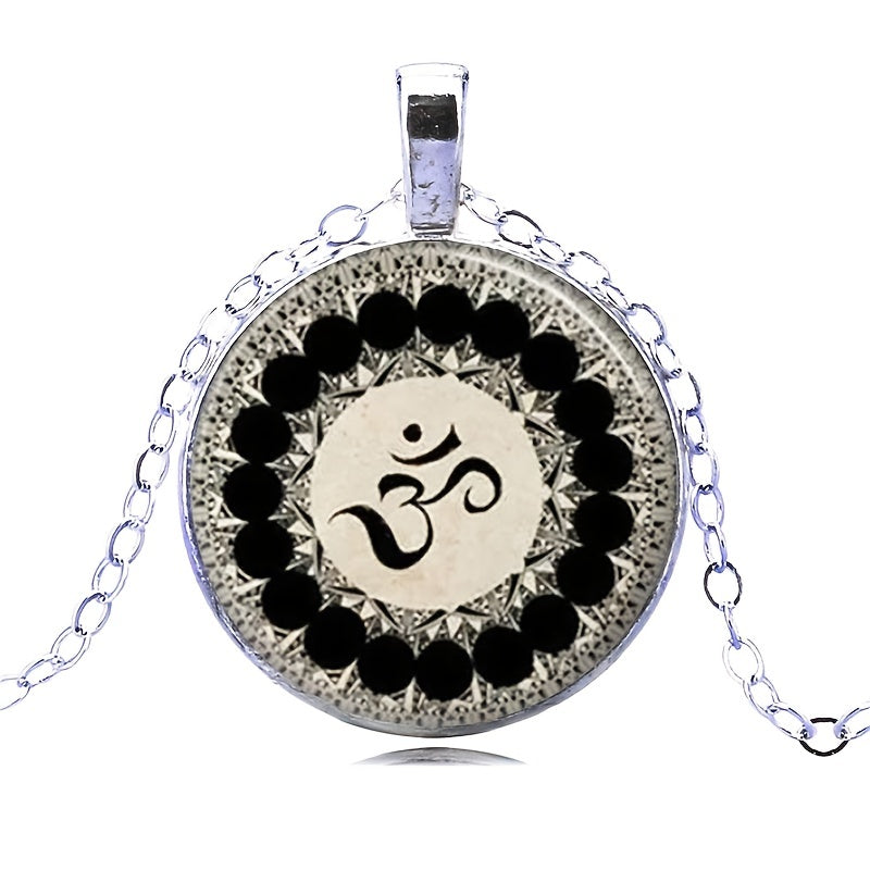 Om Time Gemstone Keychain