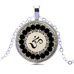 Om Time Gemstone Keychain