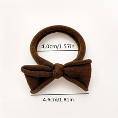 2pcs Bow Rubber Band High Elastic Hair Tie Hair Rope Sweet Ponytail