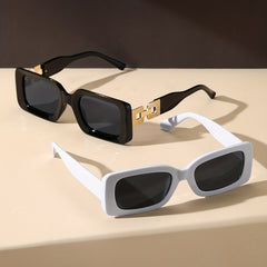 Rectangle Sunglasses Retro UV400 Sun Shades For Women Men