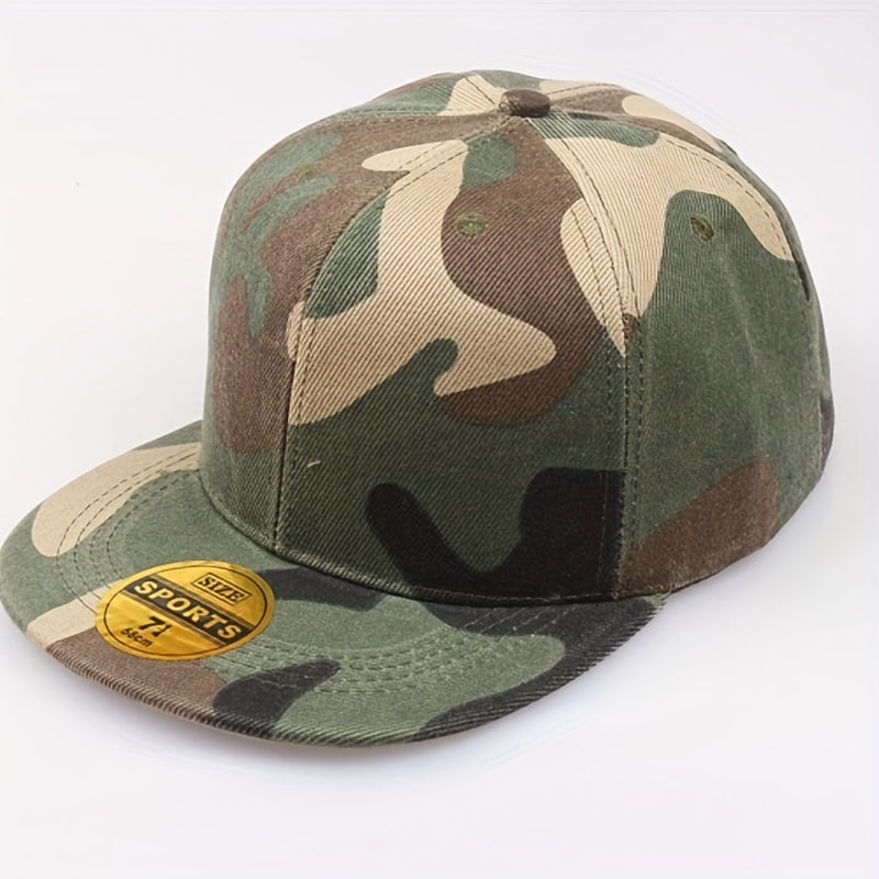 Smooth Camo Flat Cap Men Women Baseball Hip hop Hat