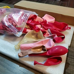 Pink Rose Balloon Wreath Set for Girls' Princess Birthdays