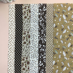 7pcs Cotton Patchwork Fabric Craft Material for Sewing Home Decor