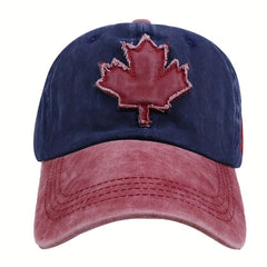 Maple Leaf Baseball Cap Washed Duck Cap Spring Summer Outdoor Hat
