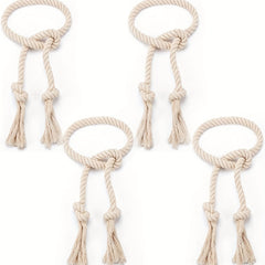 2pcs Cotton Curtain Tiebacks, Farmhouse Style Curtain Rope for Curtains
