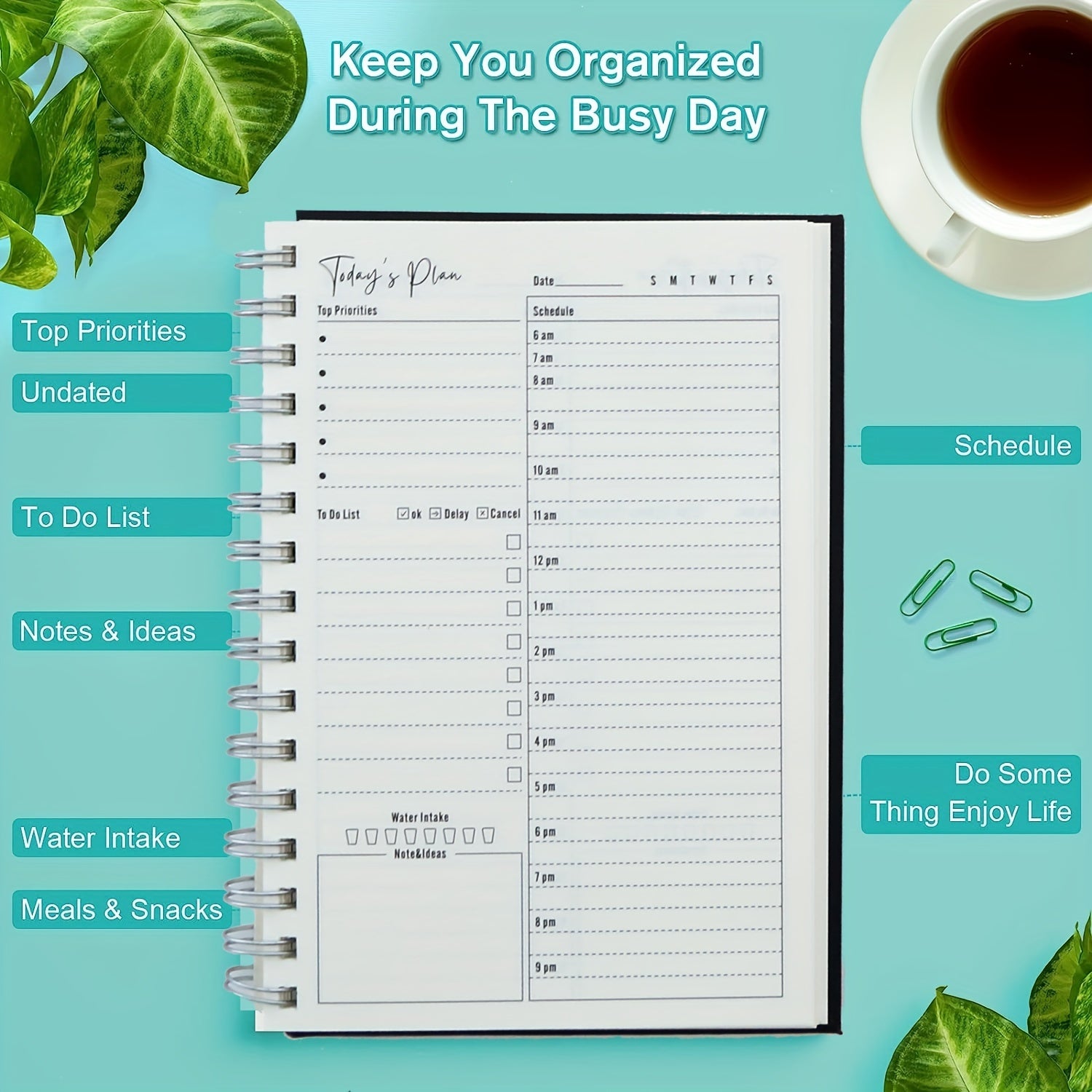 A5 Daily Planner 100gsm 160 Pages