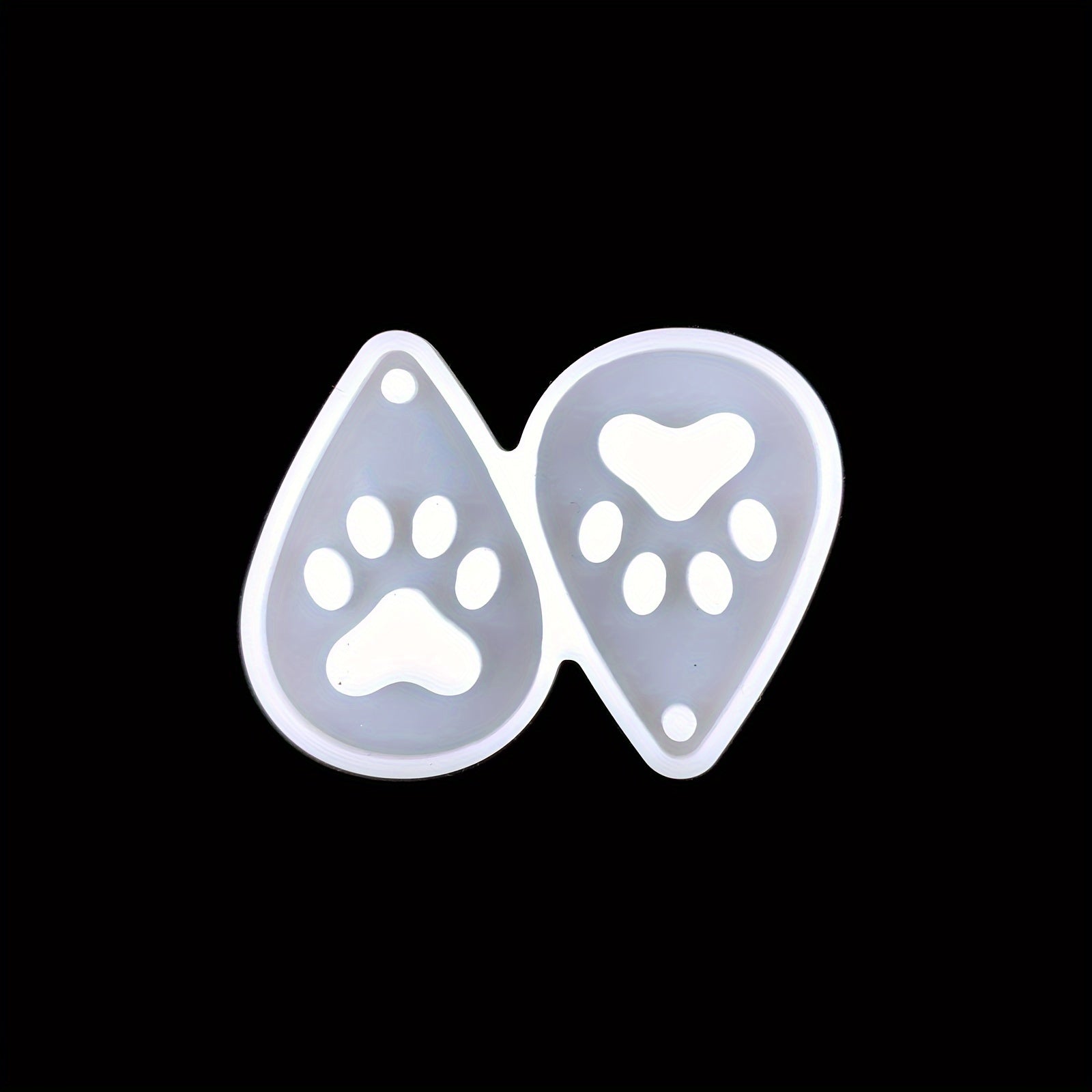 Dog Paw Water Drop Silicone Mold for Earrings Pendant DIY Jewelry Making