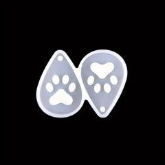 Dog Paw Water Drop Silicone Mold for Earrings Pendant DIY Jewelry Making